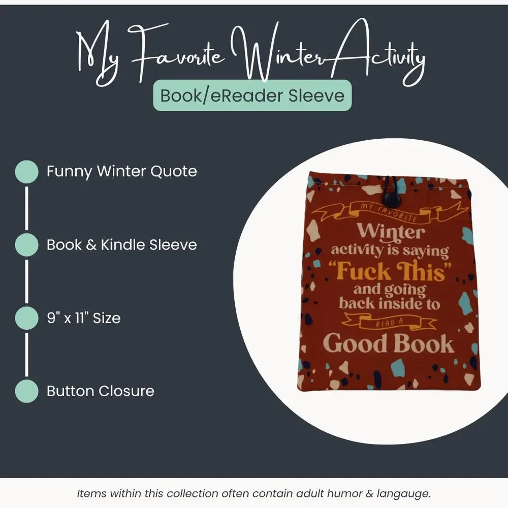 Funny Winter Book & Kindle Sleeve (9
